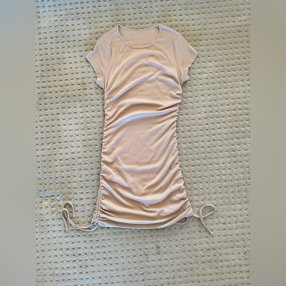 Nude maternity dress